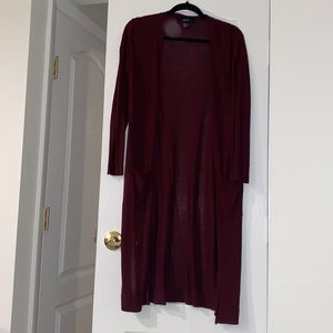 Maroon cardigan